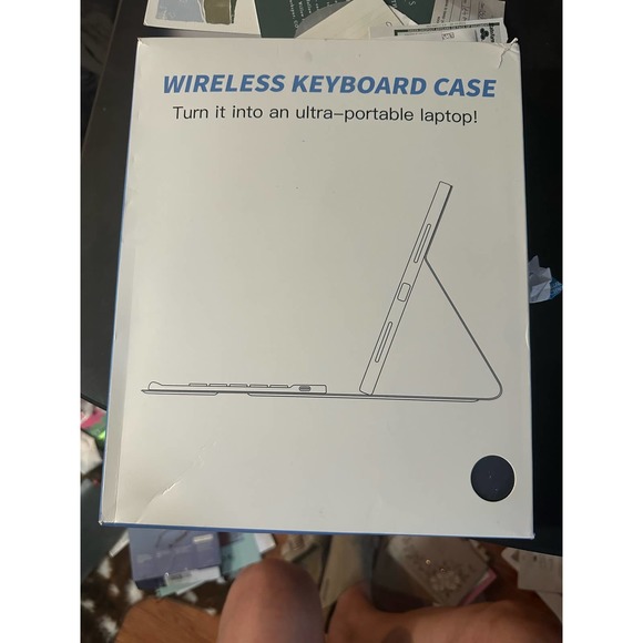 iPad Pro 12.9 Case with Keyboard Case Trackpad 7 Color Backlit Pencil Holder - Picture 10 of 10